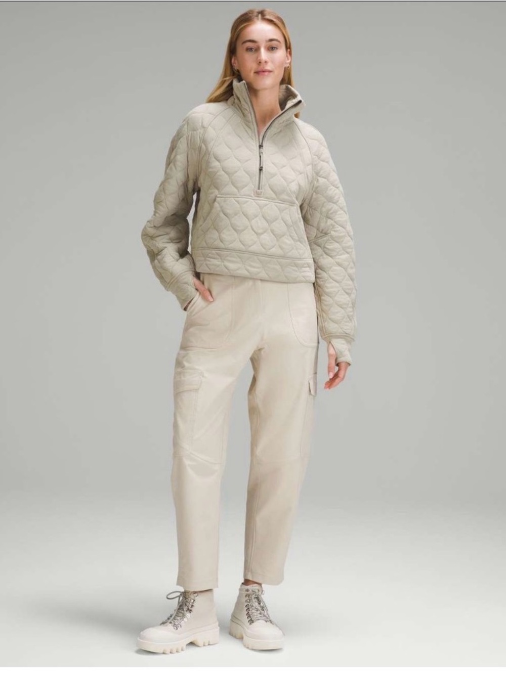 Lululemon Scuba Oversized Quilted Half Zip
Riverstone - Picture 3 of 13